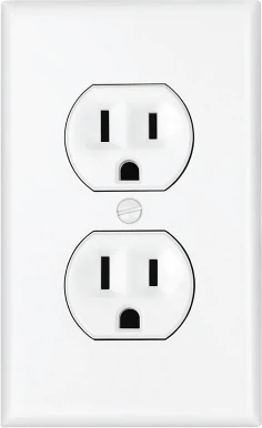 Standard duplex wall outlet